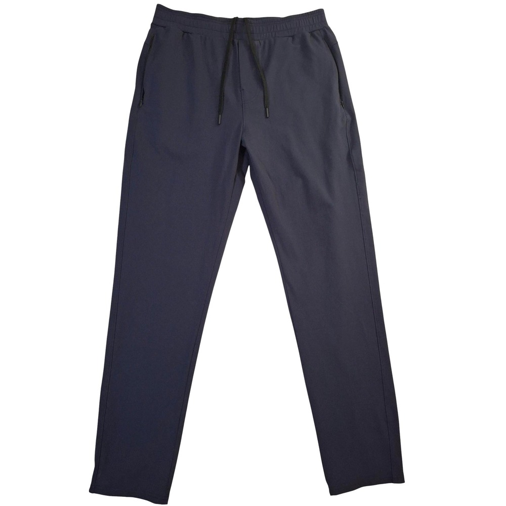Public Rec Pants Men's 34x34* (33x32) Navy Blue Nylon Stretch Athletic Joggers
